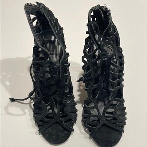 Dolce Vita Black Strappy Women's Shoes